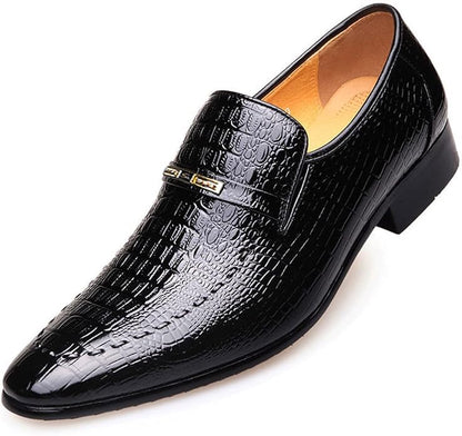Krokodillen - Zapatos de piel cómodos y lujosos para hombre
